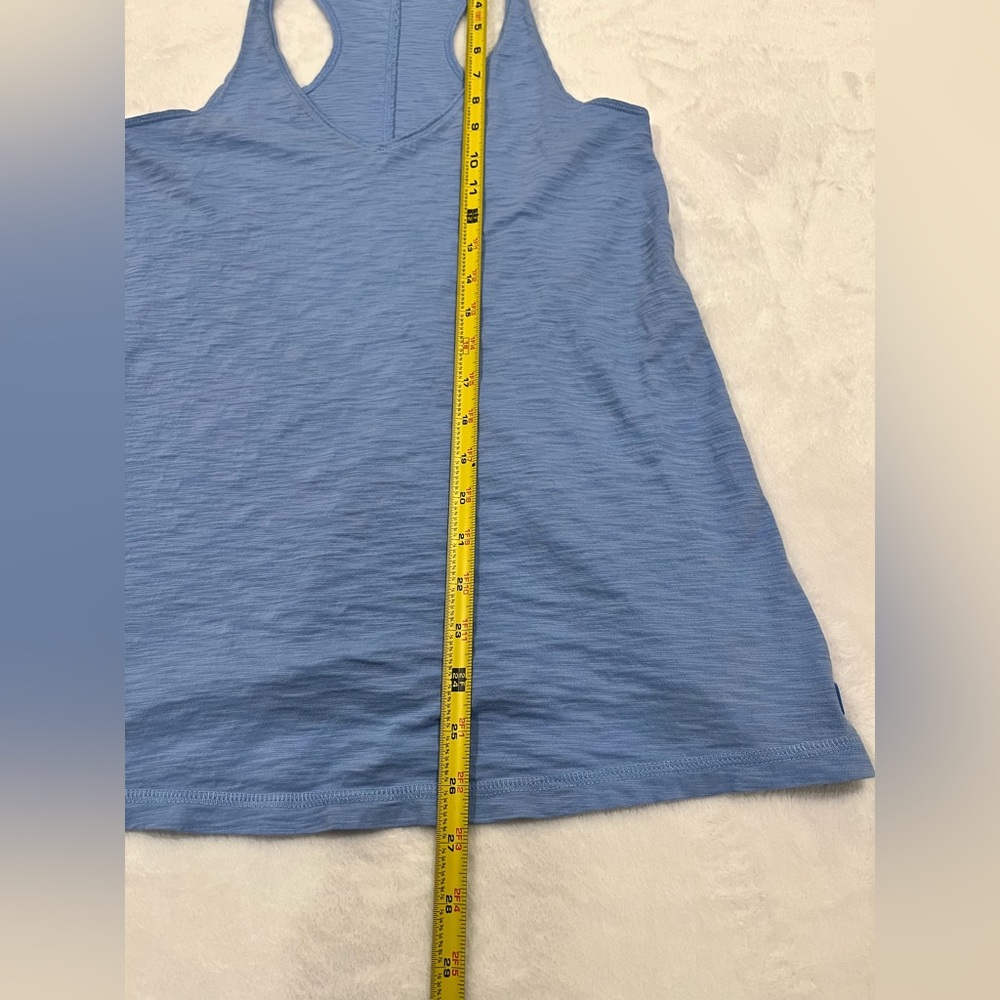Lilly Pulitzer Luxletic Etta V-Neck Tank Top Pima Cotton Blue XS - Picture 6 of 7